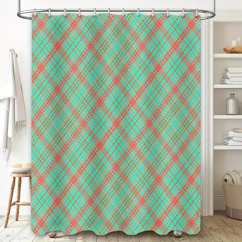 Plaid Pattern Waterproof Shower Curtain Modern Bathroom Decor Set For Home Decoration In Red Color W60H190(CM)-1 Pcs
Plaid Pattern Waterproof Shower Curtain Modern Bathroom Decor Set For Home Decoration In Red Color W60H190(CM)-1 Pcs