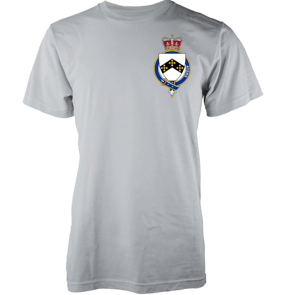 Personalised Family Name Ayres T-Shirt Family Crest Badge Coat Of Arms Adult 3XL
Personalised Family Name Ayres T-Shirt Family Crest Badge Coat Of Arms Adult 3XL