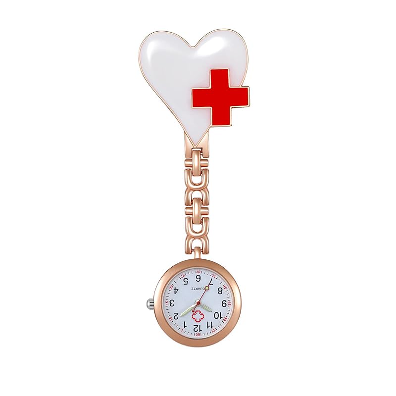 Lancardo ladies nurse watch heart nurse clock waterproof clip watch analog pocket watch cute rose gold nursing day Perfect gift
Lancardo ladies nurse watch heart nurse clock waterproof clip watch analog pocket watch cute rose gold nursing day Perfect gift
