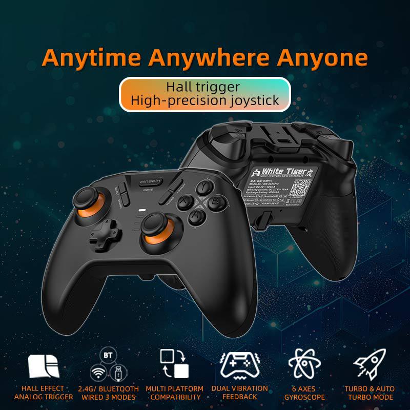 MINGPIN White Tiger S821 Pro Gaming Controller Bluetooth-compatible Gamepad for Nintendo Switch/PS4/Android/iOS/PC/STEAM Purple
MINGPIN White Tiger S821 Pro Gaming Controller Bluetooth-compatible Gamepad for Nintendo Switch/PS4/Android/iOS/PC/STEAM Purple
