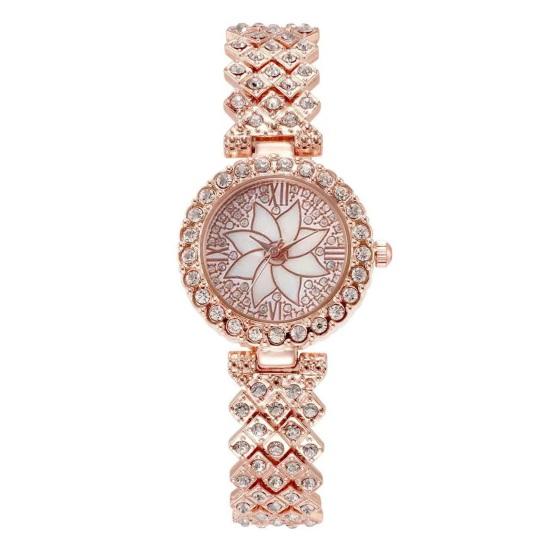 Ladies Watch with Rhinestone Floral Crystal Dial No Numbers Two-Hands Quartz Movement, Ultra-Thin 7-9mm Alloy Case for Daily Party Office Dating Gift золотой
Ladies Watch with Rhinestone Floral Crystal Dial No Numbers Two-Hands Quartz Movement, Ultra-Thin 7-9mm Alloy Case for Daily Party Office Dating Gift золотой