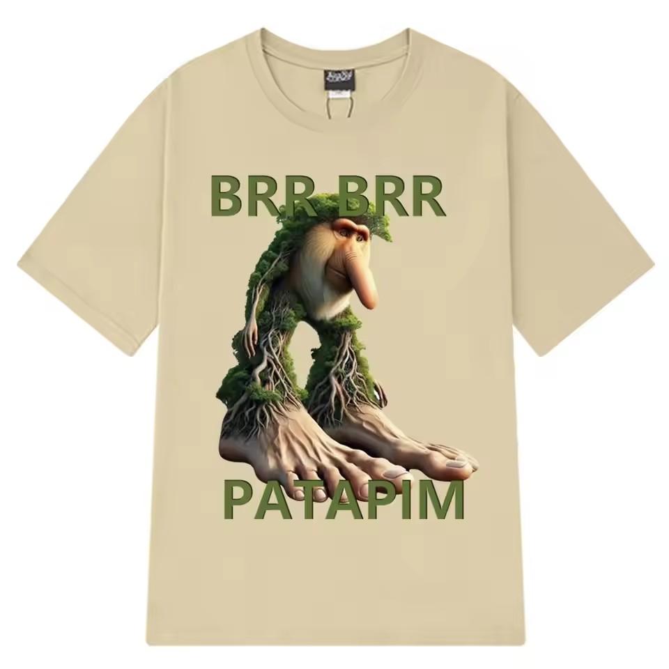 Brr Brr Patapim T Shirt Funny Italian Brainrot Meme Graphic T-shirt Men Women Summer High Quality Cotton O-Neck T-shirts Tops S
Brr Brr Patapim T Shirt Funny Italian Brainrot Meme Graphic T-shirt Men Women Summer High Quality Cotton O-Neck T-shirts Tops S
