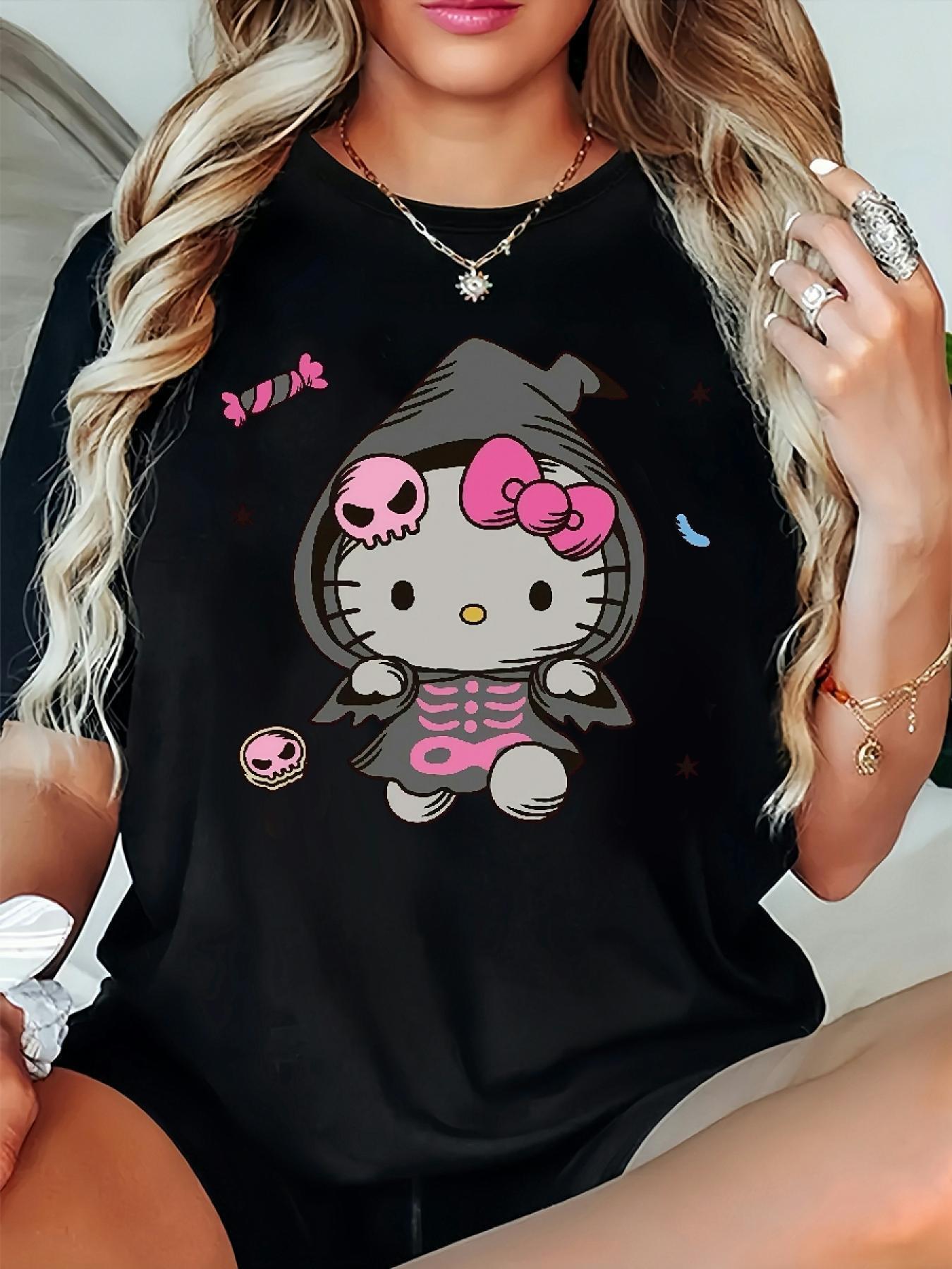 Hello Kitty Halloween Costume TShirt Black Crew Neck Casual Short Sleeve for Unisex and Women Gothic and Stylish S
Hello Kitty Halloween Costume TShirt Black Crew Neck Casual Short Sleeve for Unisex and Women Gothic and Stylish S