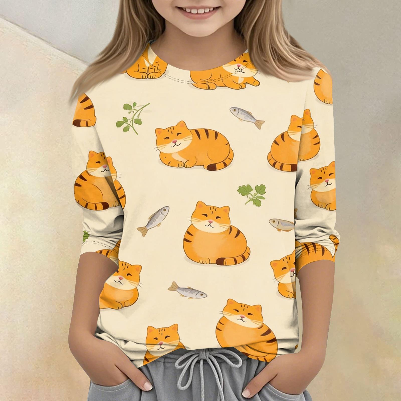 Kids Animal Print Crew Neck Three Quarter Sleeve Casual T Shirt Soft Comfortable Fabric Suitable for Everyday Wear and Play 160 шафрановий
Kids Animal Print Crew Neck Three Quarter Sleeve Casual T Shirt Soft Comfortable Fabric Suitable for Everyday Wear and Play 160 шафрановий