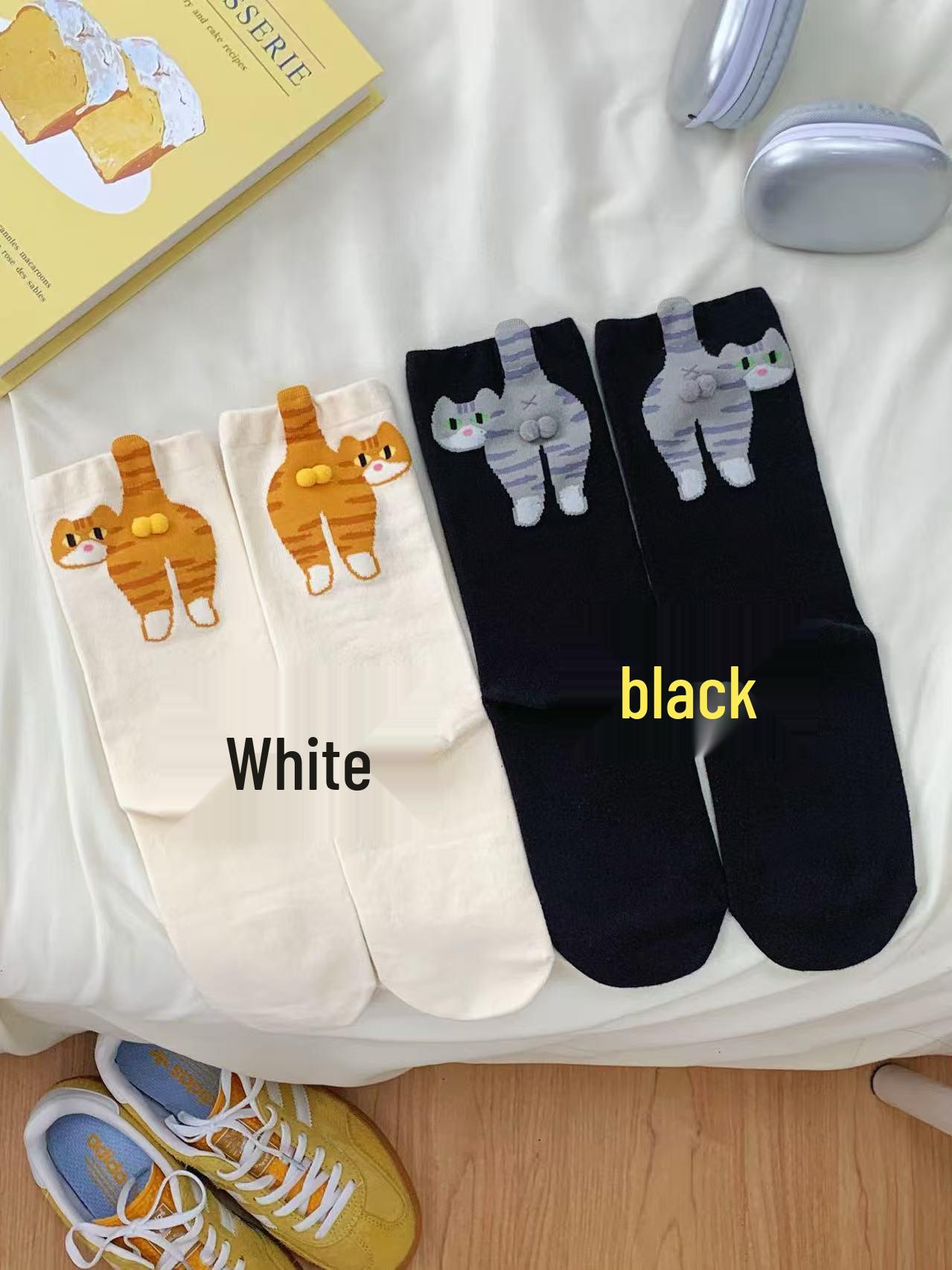 Summer Abstract 3D Cat Egg Mid-Calf Socks - Cute Japanese Style for Women One Size чёрный
Summer Abstract 3D Cat Egg Mid-Calf Socks - Cute Japanese Style for Women One Size чёрный