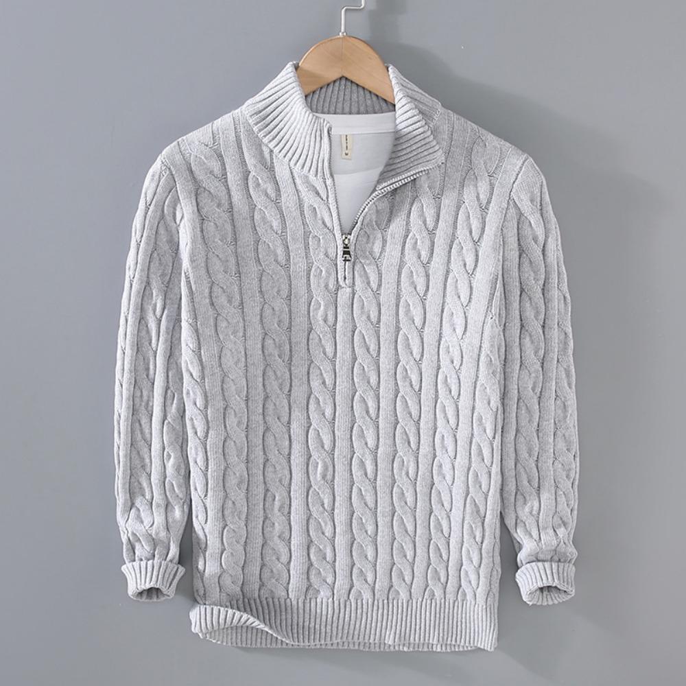 100% Cotton Sweaters Men s High Quality Autumn Cable Knit Sweater with Zipper Turtleneck Pullovers Zipper Pull Homme XXXL сірий
100% Cotton Sweaters Men s High Quality Autumn Cable Knit Sweater with Zipper Turtleneck Pullovers Zipper Pull Homme XXXL сірий