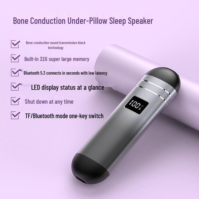 Under-Pillow Bluetooth Sleep Speaker - White Noise Bone Conduction Sound Disc for Music & Relaxation сірий колір
Under-Pillow Bluetooth Sleep Speaker - White Noise Bone Conduction Sound Disc for Music & Relaxation сірий колір