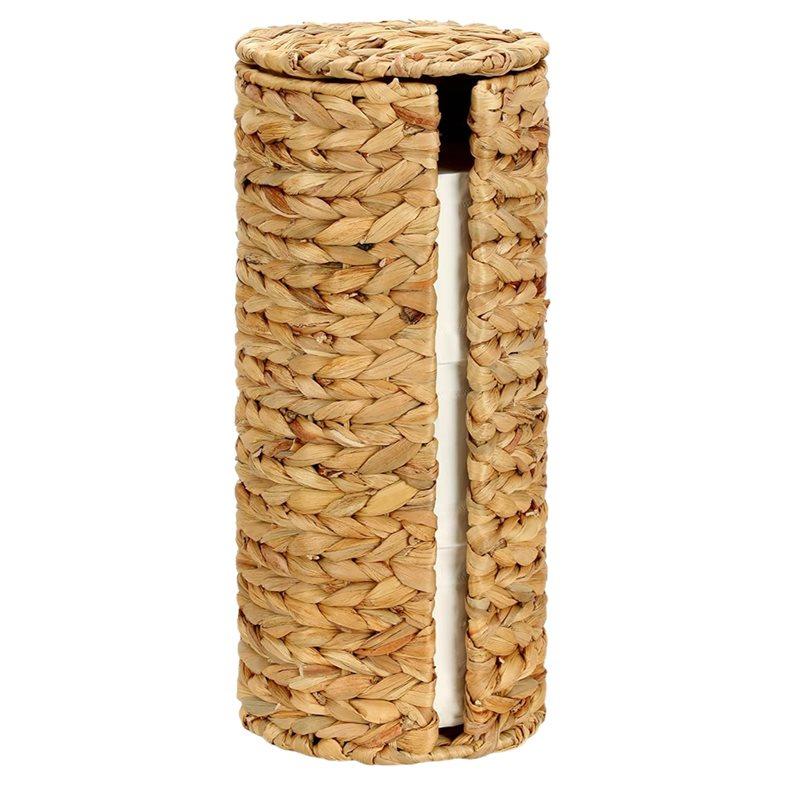 A60zstanding Toilet Paper Holder Stand-Water Hyacinth Design, 3 Rolls Toilets Tissue Storage Capacity, With Lidmay
A60zstanding Toilet Paper Holder Stand-Water Hyacinth Design, 3 Rolls Toilets Tissue Storage Capacity, With Lidmay