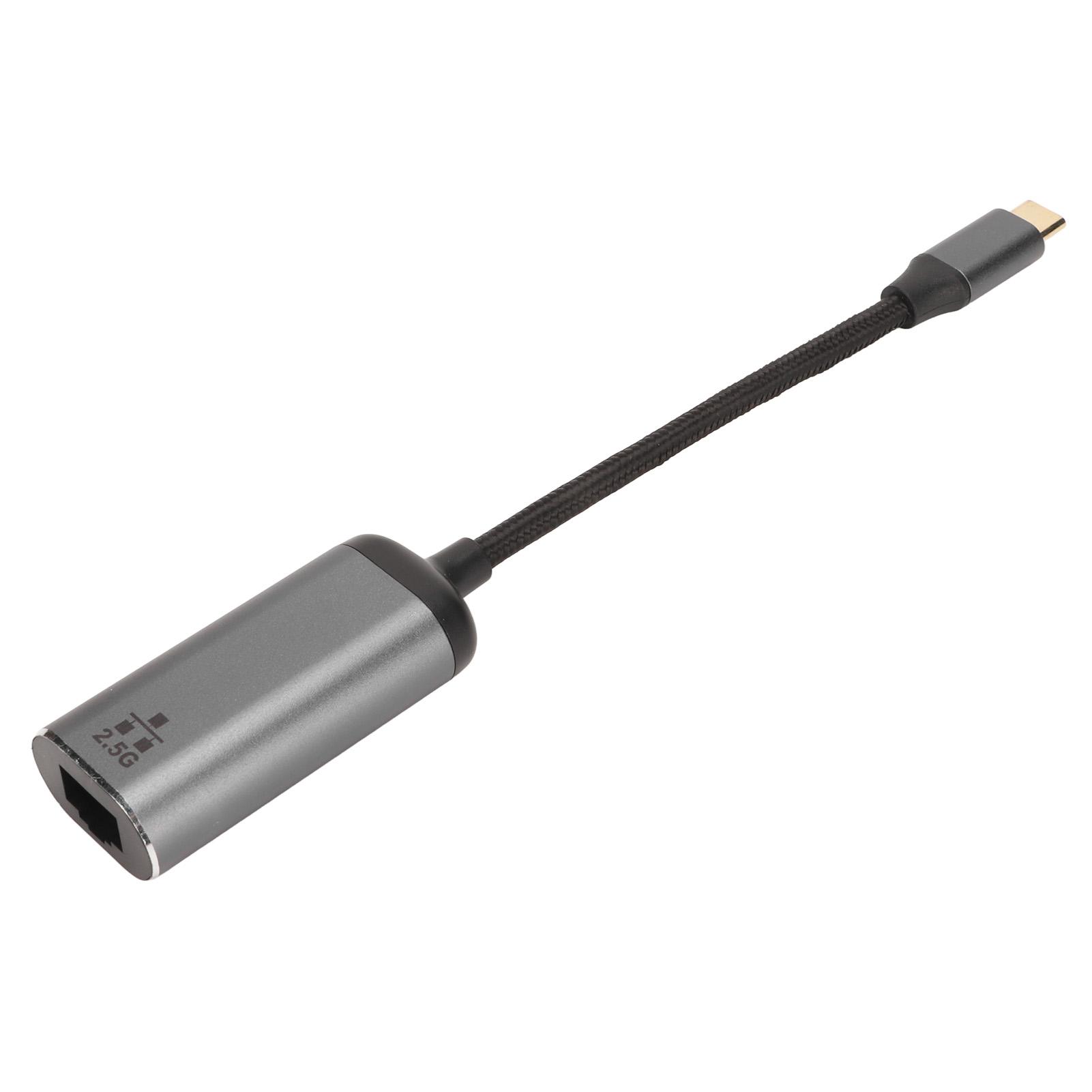 Адаптер USB C до Ethernet Високошвидкісний Plug and Play USB Type C до RJ45 2.5G Gigabit Ethernet LAN
Адаптер USB C до Ethernet Високошвидкісний Plug and Play USB Type C до RJ45 2.5G Gigabit Ethernet LAN