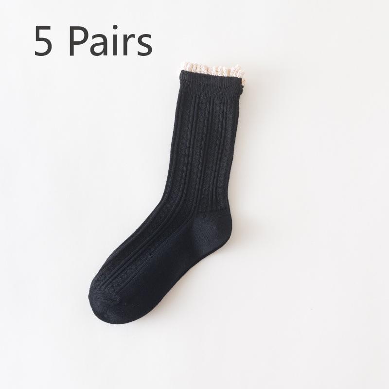 5 пар новых женских носков в вертикальную полоску цвета конфеты на осень и зиму в трубке 5 Pairs чёрный
5 пар новых женских носков в вертикальную полоску цвета конфеты на осень и зиму в трубке 5 Pairs чёрный