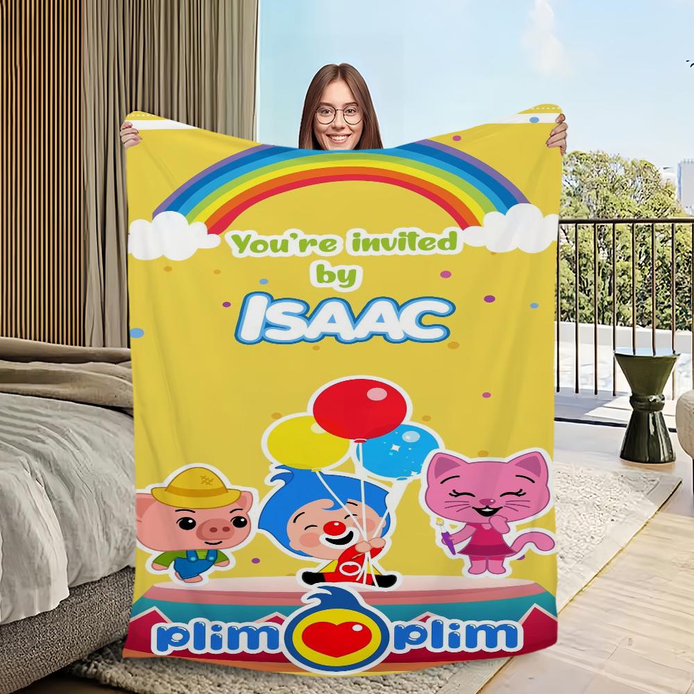 Cartoon P-Plim P-Plim Printed comfortable and soft sofa, living room bed, bedroom blanket suitable for travel and gifts 40x50in
Cartoon P-Plim P-Plim Printed comfortable and soft sofa, living room bed, bedroom blanket suitable for travel and gifts 40x50in