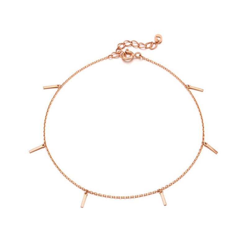 Tirr Lirr Slim Dew Silver Pink Anklet TASSVP00041M single type
Tirr Lirr Slim Dew Silver Pink Anklet TASSVP00041M single type