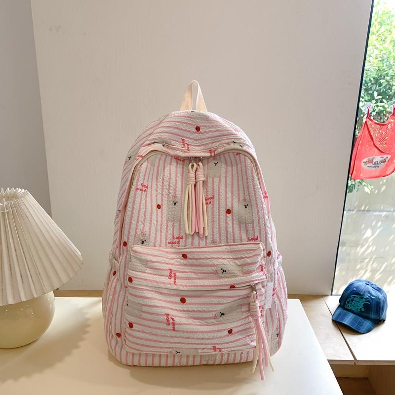 Жіночий шкільний рюкзак великої ємності зі смугами. Дитячий рюкзак з мультфільмом Large
Жіночий шкільний рюкзак великої ємності зі смугами. Дитячий рюкзак з мультфільмом Large