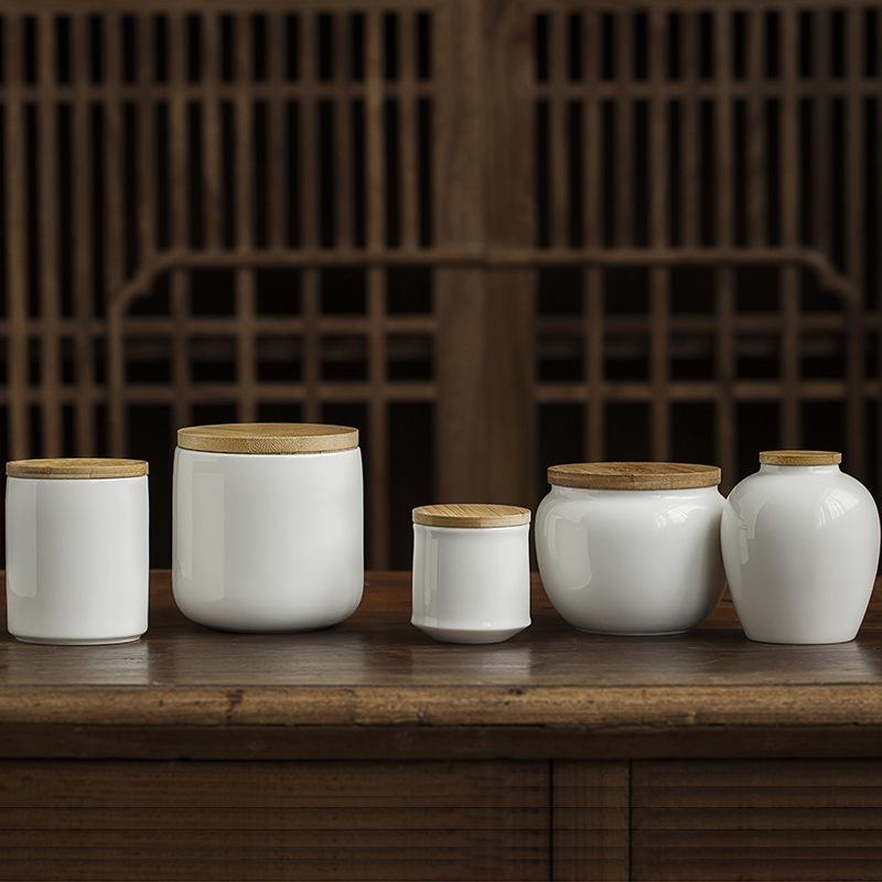 European White Porcelain Jar Bamboo Lid Seal Portable Tea Box Moisture Resistant Coffee Candy Tank Decorative Jar Home Decor New темные хаки
European White Porcelain Jar Bamboo Lid Seal Portable Tea Box Moisture Resistant Coffee Candy Tank Decorative Jar Home Decor New темные хаки