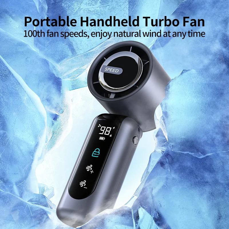 Portable Handheld Fan Speed(1-100 Gear) Adjustable Turbo Mini 3600mAh Rechargeable Personal Fan for Travel Camping Outdoor
Portable Handheld Fan Speed(1-100 Gear) Adjustable Turbo Mini 3600mAh Rechargeable Personal Fan for Travel Camping Outdoor