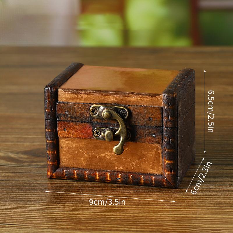 1pc Medieval Retro Jewelry Storage Box Wooden Treasure Jewelry Container Trinket Decor Box Props Pirate Jewelry Display Case as shown
1pc Medieval Retro Jewelry Storage Box Wooden Treasure Jewelry Container Trinket Decor Box Props Pirate Jewelry Display Case as shown