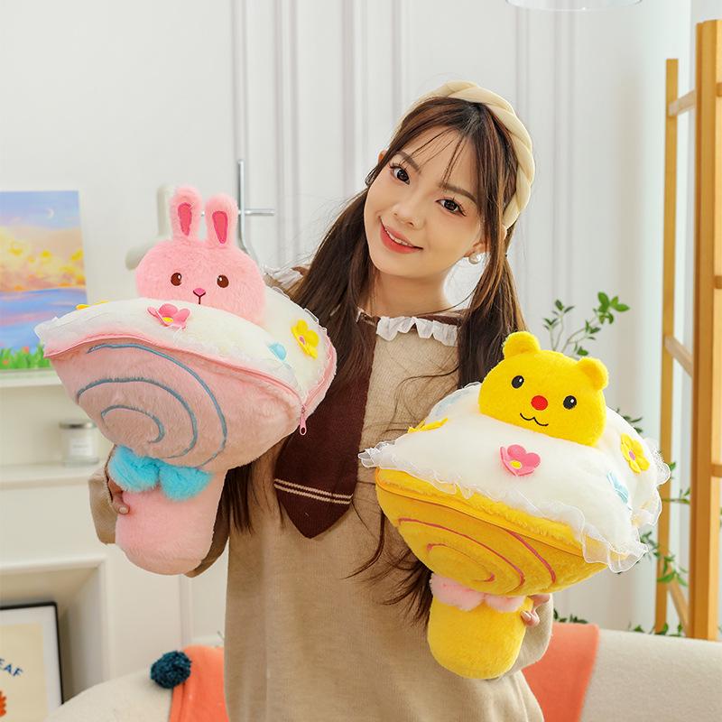 Valentine s Day Gift: Plush Doll Bouquet with Lollipop, Flowers, Little Rabbit, and Butter Bear for Girlfriend 40x40x35 cm, 0.6kg
Valentine s Day Gift: Plush Doll Bouquet with Lollipop, Flowers, Little Rabbit, and Butter Bear for Girlfriend 40x40x35 cm, 0.6kg