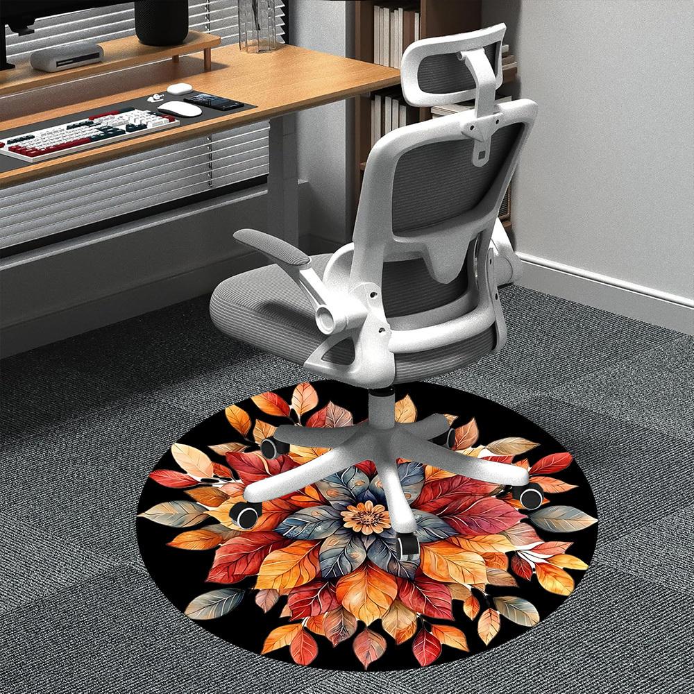 1pc Autumn Leaves Office Round Area Rug, Indoor Mat Suitable ForOffice, Under Office Chairs Bedroom Living Room Home Decor, Room Deco D142 80cm by 80cm
1pc Autumn Leaves Office Round Area Rug, Indoor Mat Suitable ForOffice, Under Office Chairs Bedroom Living Room Home Decor, Room Deco D142 80cm by 80cm