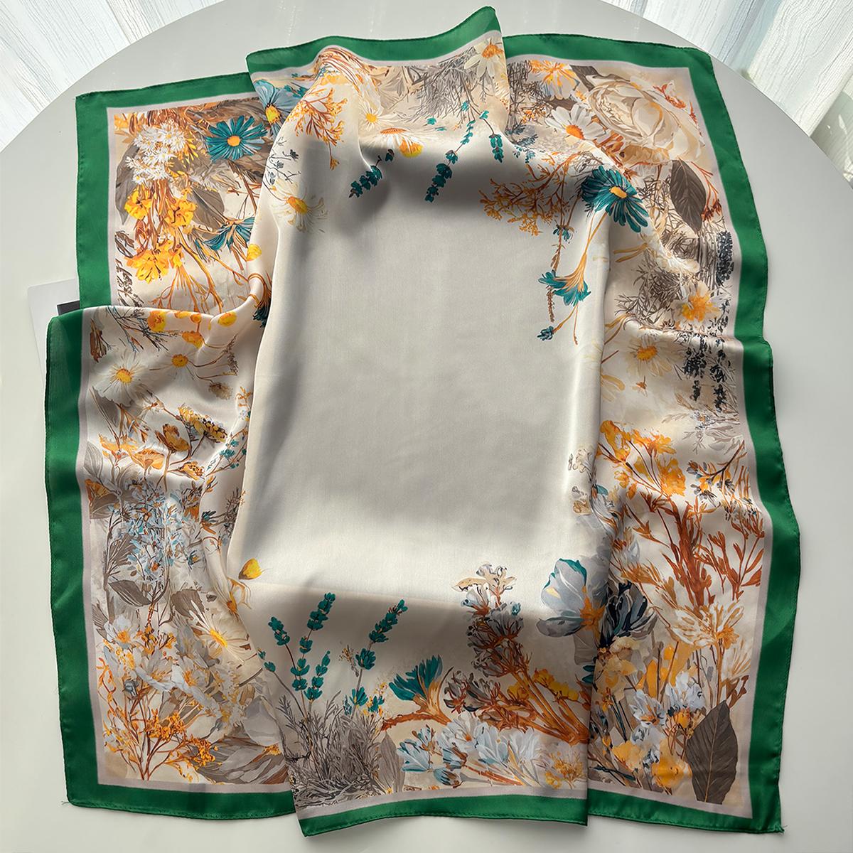 New Floral Print Square Silk Scarf Women Neckerchief Bandana Foulard Lady Shawl Scarves Wrap Head Hair Band Ties
New Floral Print Square Silk Scarf Women Neckerchief Bandana Foulard Lady Shawl Scarves Wrap Head Hair Band Ties