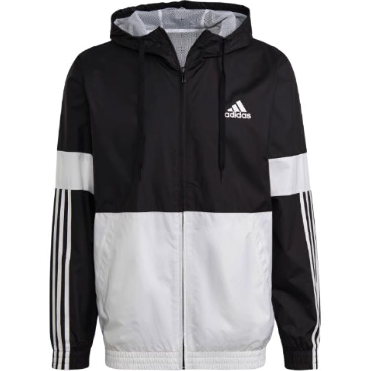 Adidas Color Block Design Logo Print Hooded Jacket Men Jacket Black White HB8934 L
Adidas Color Block Design Logo Print Hooded Jacket Men Jacket Black White HB8934 L