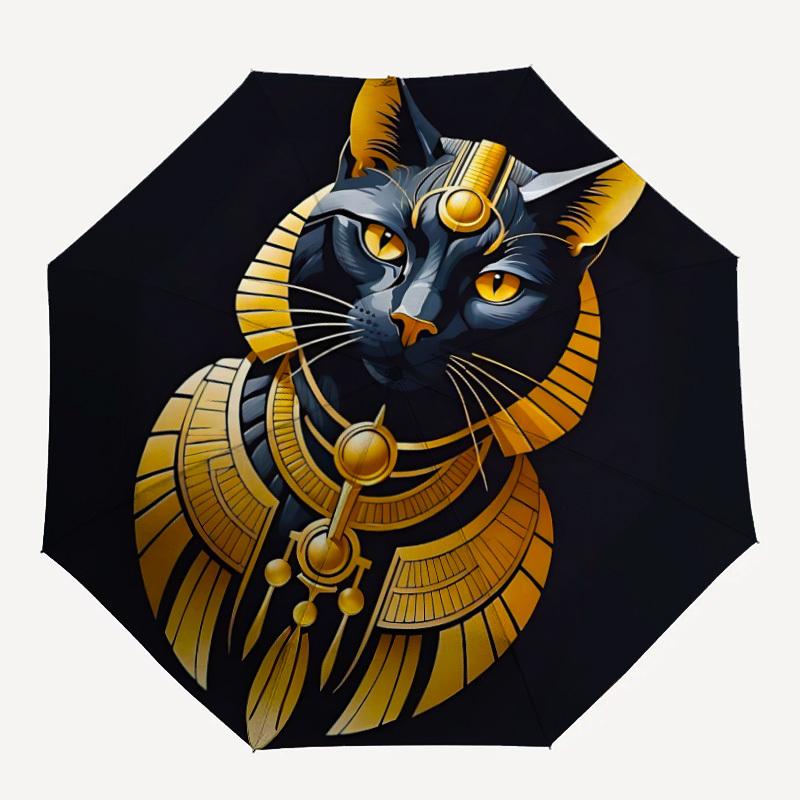 1pc Cat Pharaoh Automatic Open/close Umbrella, 8-Rib sturdy structure, Auto Folding/Opening, Portable Travel Umbrella for Women,083
1pc Cat Pharaoh Automatic Open/close Umbrella, 8-Rib sturdy structure, Auto Folding/Opening, Portable Travel Umbrella for Women,083