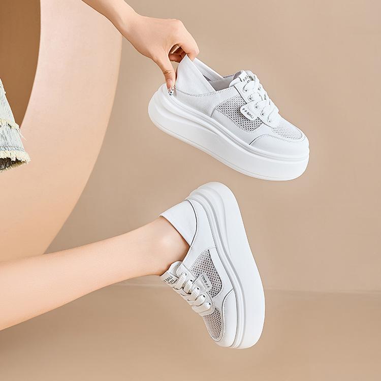 Mesh breathable leather little white shoes women s new versatile thick-soled muffin net shoes sports and leisure board shoes 34
Mesh breathable leather little white shoes women s new versatile thick-soled muffin net shoes sports and leisure board shoes 34