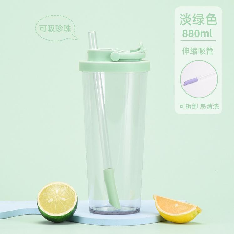 Single-Layer Tritan Straw Cup Large Hole Suction Bubble Tea Cup Portable Handle Retractable Straw Water Cup 880ml светло-зеленый
Single-Layer Tritan Straw Cup Large Hole Suction Bubble Tea Cup Portable Handle Retractable Straw Water Cup 880ml светло-зеленый