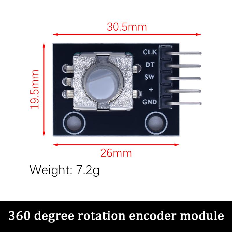LIZAO EC11 RV09 Rotary Encoder Module Round Knob Cap Audio Volume Potentiometer Sensor for Arduino DIY Development
LIZAO EC11 RV09 Rotary Encoder Module Round Knob Cap Audio Volume Potentiometer Sensor for Arduino DIY Development