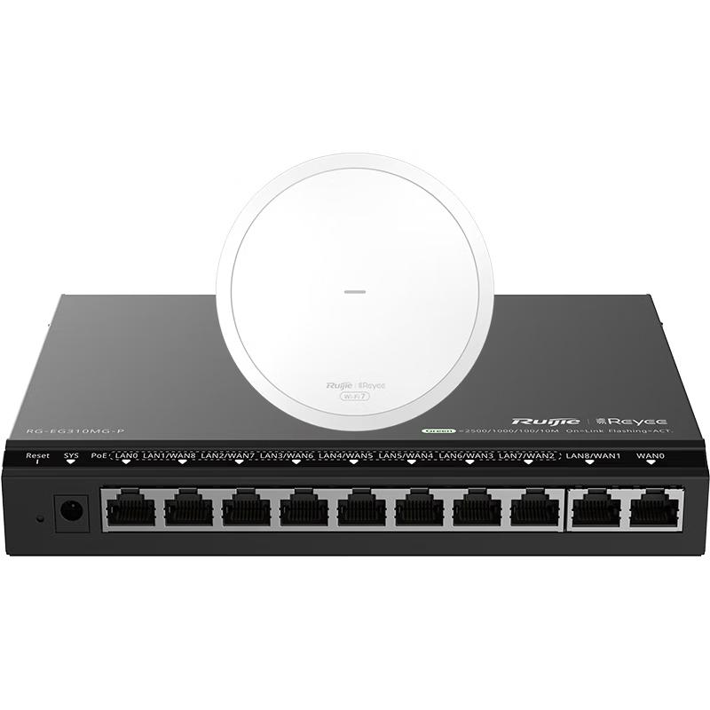 Ruijie WiFi 7 3600M 2.5G Whole Home AP & Gateway System (CN version)
Ruijie WiFi 7 3600M 2.5G Whole Home AP & Gateway System (CN version)