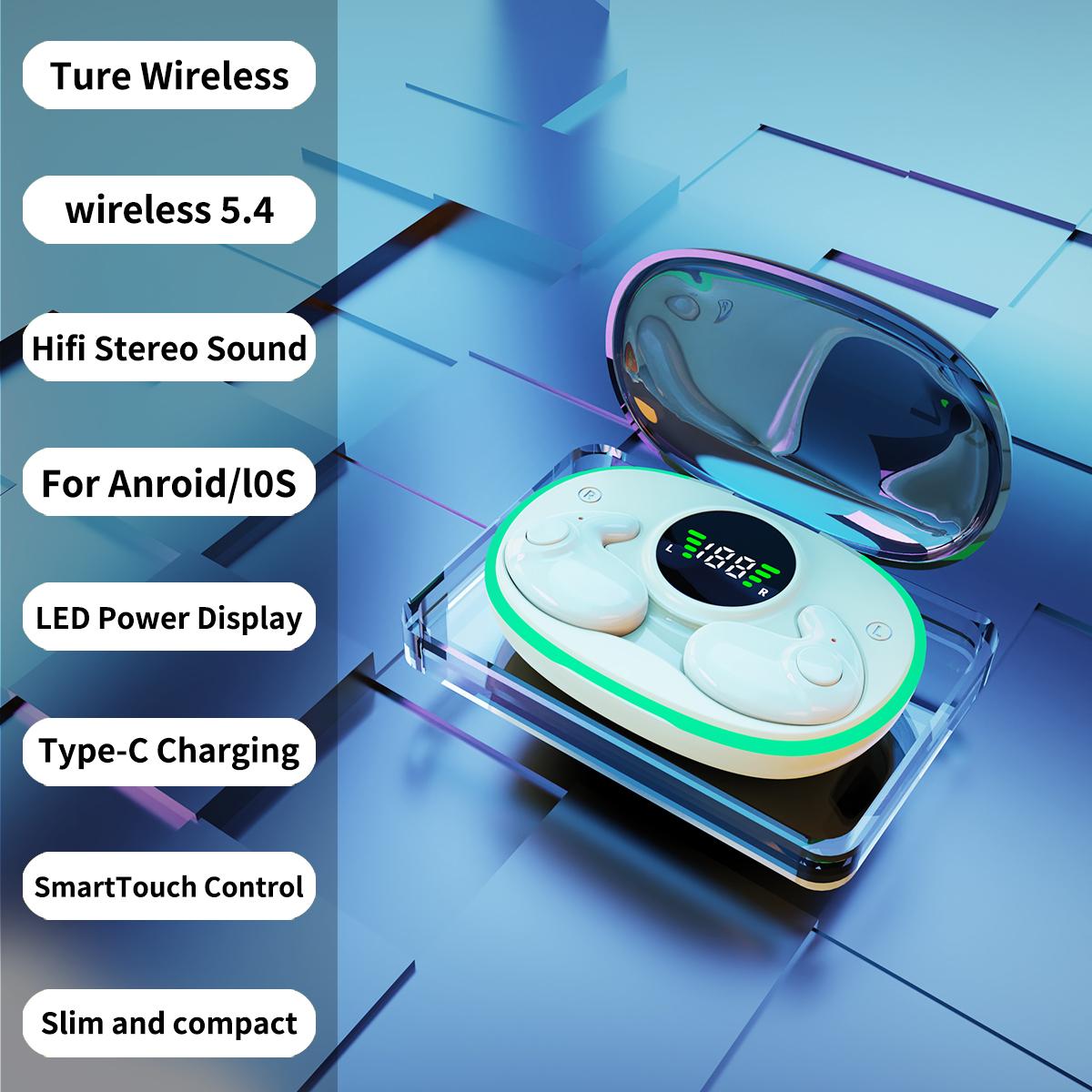 Bluetooth 5.3 Earphones Invisible Sleep Earbuds Mini Wireless Headphones Waterproof Noise Reduction Touch Control Headsets хаки
Bluetooth 5.3 Earphones Invisible Sleep Earbuds Mini Wireless Headphones Waterproof Noise Reduction Touch Control Headsets хаки