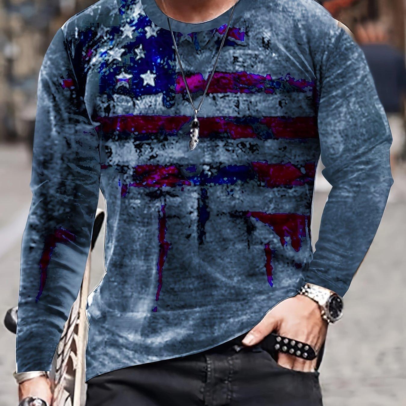 Выцветший флаг 3D принт, мужская новинка с длинным рукавом винтажная футболка, стильные футболки на весну и осень, мужская одежда 6XL
Выцветший флаг 3D принт, мужская новинка с длинным рукавом винтажная футболка, стильные футболки на весну и осень, мужская одежда 6XL