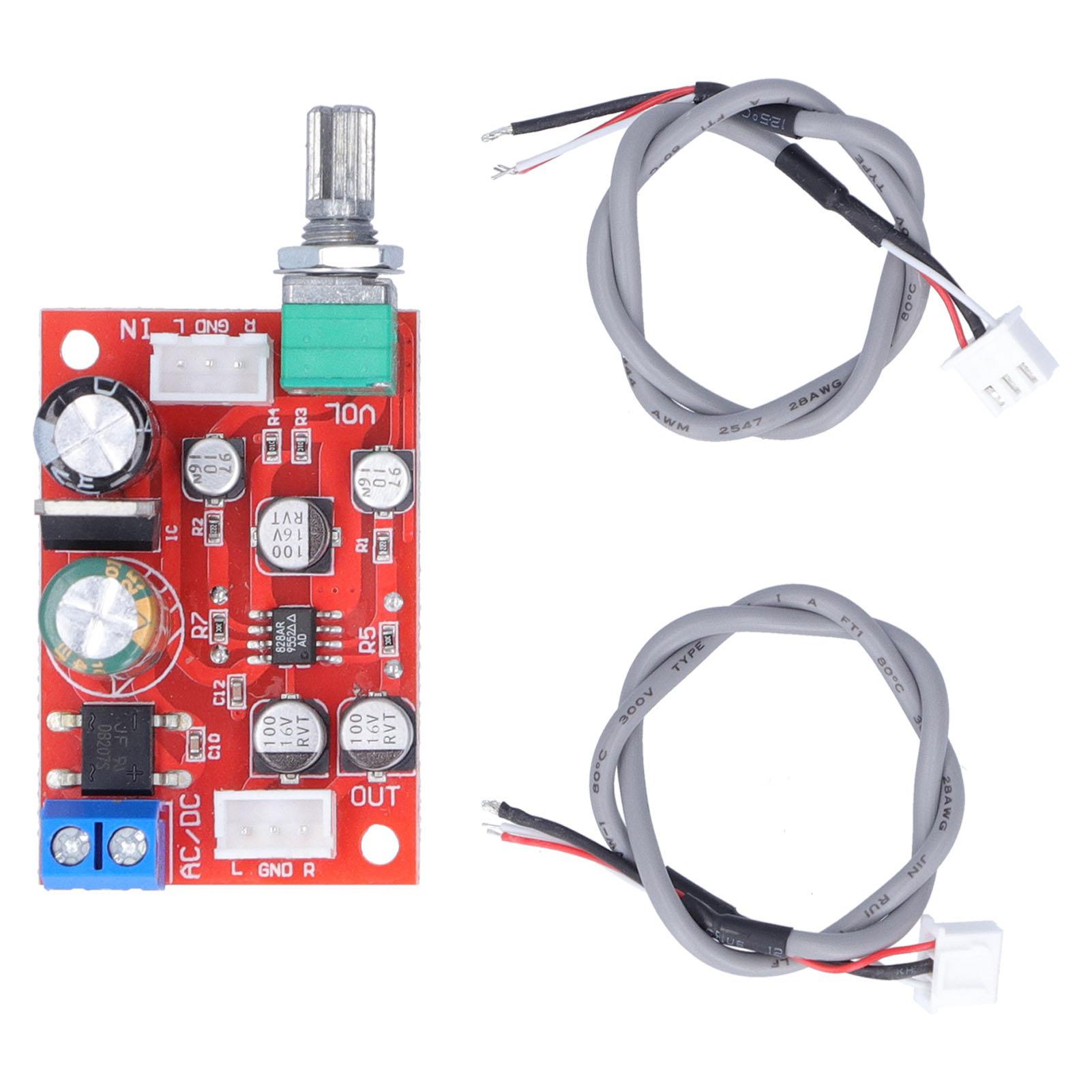 Preamplifier Board Single Power Amplifier Module Subwoofer Amp with Volume Potentiometer AD828
Preamplifier Board Single Power Amplifier Module Subwoofer Amp with Volume Potentiometer AD828