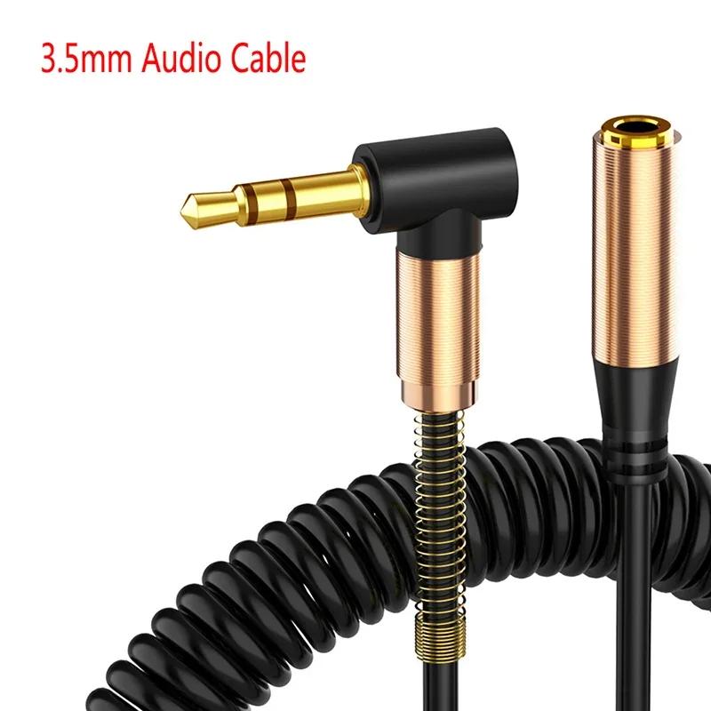 Elbow Spring 3.5mm AUX Audio Extension Cable 3.5 Jack male to Female Audio Extender Cable Retractable Cable 1.8m чорний
Elbow Spring 3.5mm AUX Audio Extension Cable 3.5 Jack male to Female Audio Extender Cable Retractable Cable 1.8m чорний