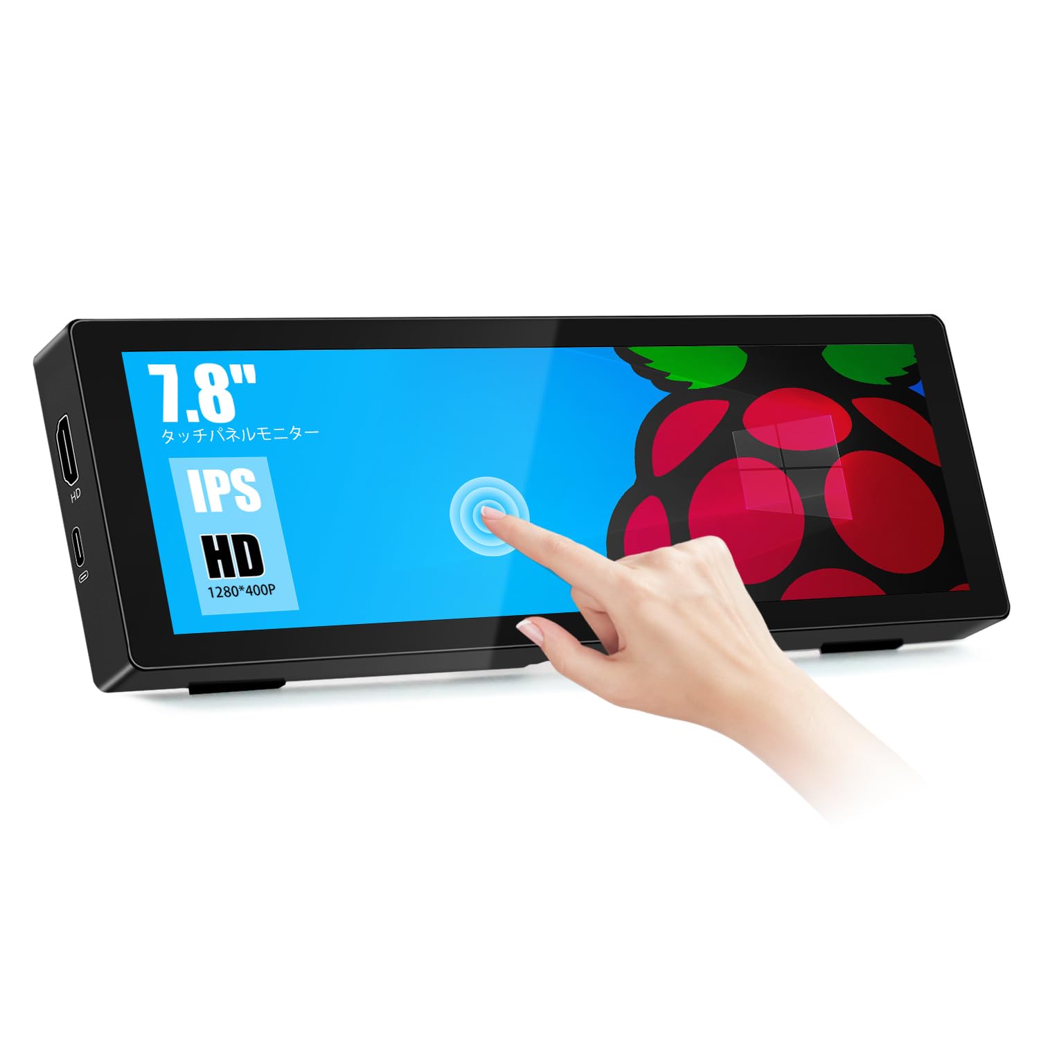 Small Touch Panel Mobile Monitor Inch HD 1280x400P Mini Portable Monitor AIDA64 PC CPU RAM Data Monitor HDMI USBC IPS Brightness Kickstand 7.8 чорний
Small Touch Panel Mobile Monitor Inch HD 1280x400P Mini Portable Monitor AIDA64 PC CPU RAM Data Monitor HDMI USBC IPS Brightness Kickstand 7.8 чорний
