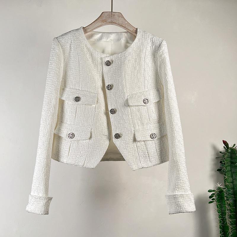 French Style Retro Tweed Short Jacket - Women s Autumn & Winter Edition Medium білий
French Style Retro Tweed Short Jacket - Women s Autumn & Winter Edition Medium білий