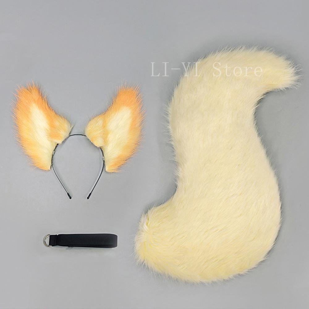 2Pcs/Set Plush Fox Ears And Tail Set Fluffy Animal Ear Headband For Convention Cosplay Anime Kemonomimi Costume Accessories ear and tail
2Pcs/Set Plush Fox Ears And Tail Set Fluffy Animal Ear Headband For Convention Cosplay Anime Kemonomimi Costume Accessories ear and tail