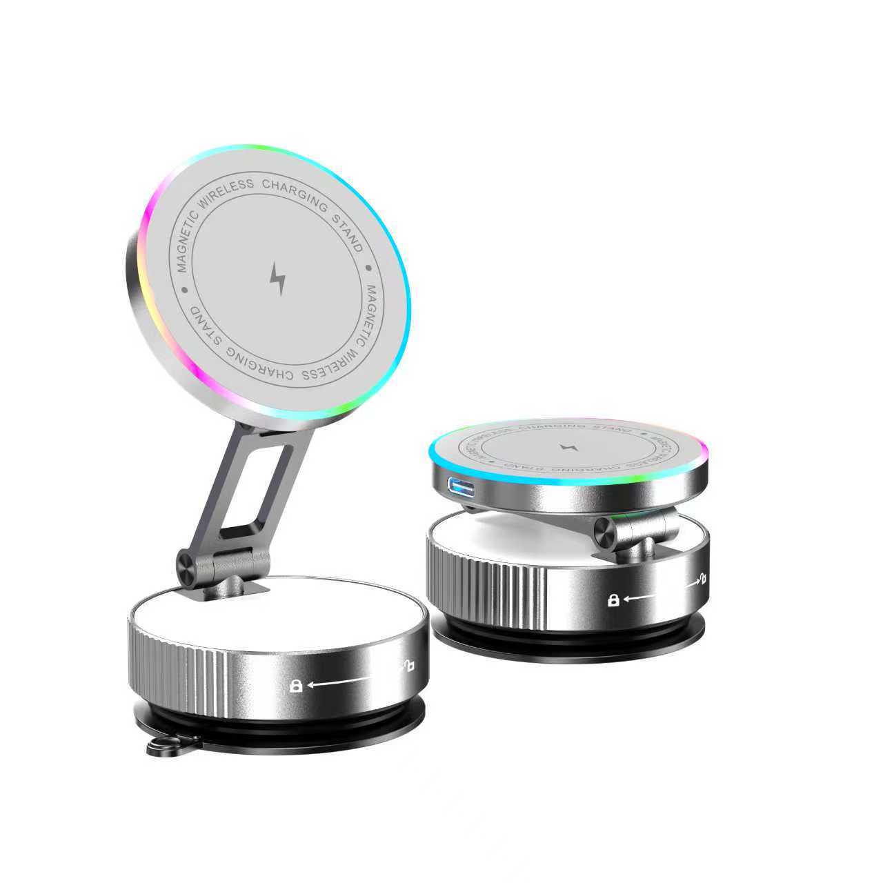 K13 All-Metal MagSafe Dual-Use Phone Mount with Wireless Charger for Car & Home срібний
K13 All-Metal MagSafe Dual-Use Phone Mount with Wireless Charger for Car & Home срібний