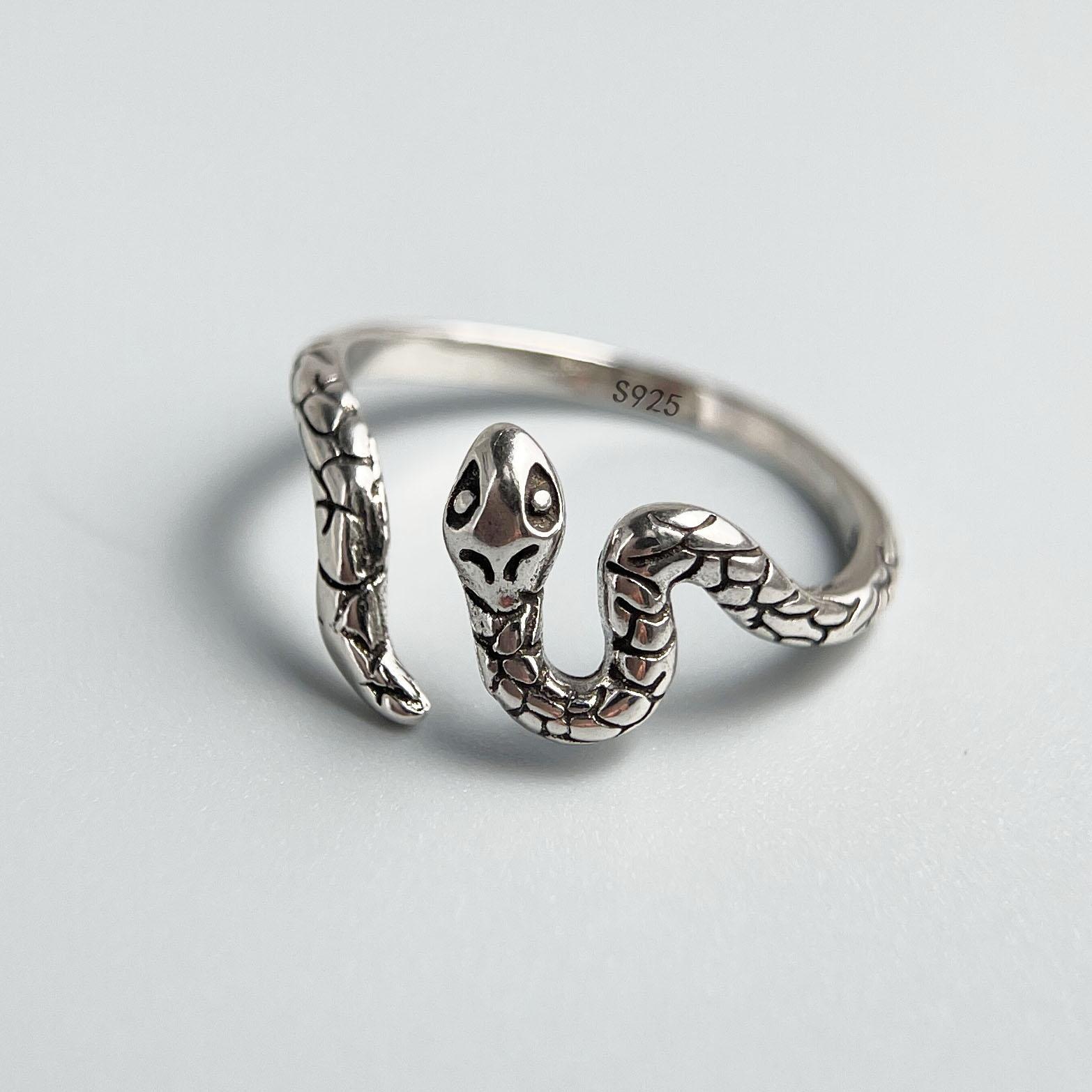 925 Sterling Silver Rings for Women Couple Minimalist Handmade Simple Vintage Snake Ring Fine Jewelry Gift Prevent Allergy resizable
925 Sterling Silver Rings for Women Couple Minimalist Handmade Simple Vintage Snake Ring Fine Jewelry Gift Prevent Allergy resizable