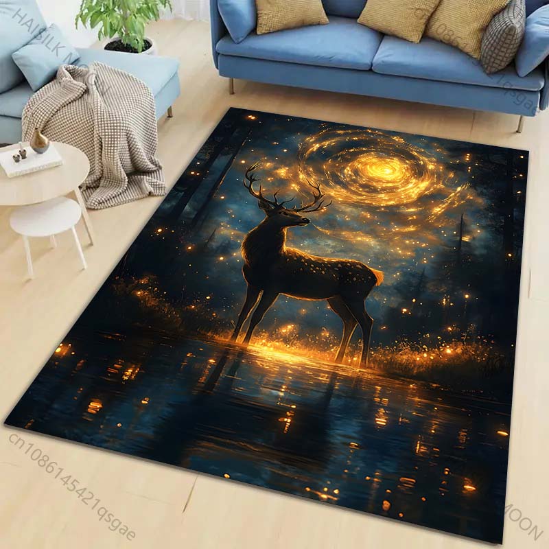 Enchanted Forest Deer Night Carpet for Living Room Bedroom Bedside Floor Mat Cloakroom Children Play Mat Area Rug Large Size 40cm x 60cm
Enchanted Forest Deer Night Carpet for Living Room Bedroom Bedside Floor Mat Cloakroom Children Play Mat Area Rug Large Size 40cm x 60cm