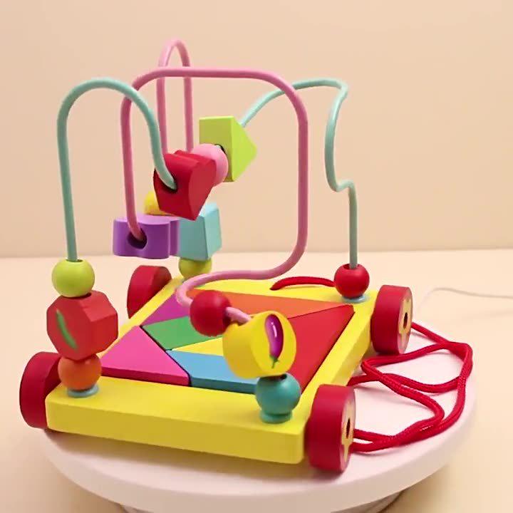 Wooden Multifunctional Bead Maze Trolley for Infant and Toddler Intellectual Development
Wooden Multifunctional Bead Maze Trolley for Infant and Toddler Intellectual Development