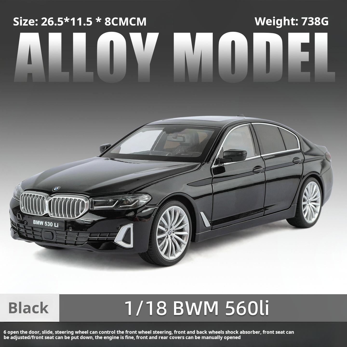 Officially authorized BMW 560 18 Scale Diecast car Model Toy with Sound &Light Pull Back Boys Gift collectible ornaments чёрный
Officially authorized BMW 560 18 Scale Diecast car Model Toy with Sound &Light Pull Back Boys Gift collectible ornaments чёрный