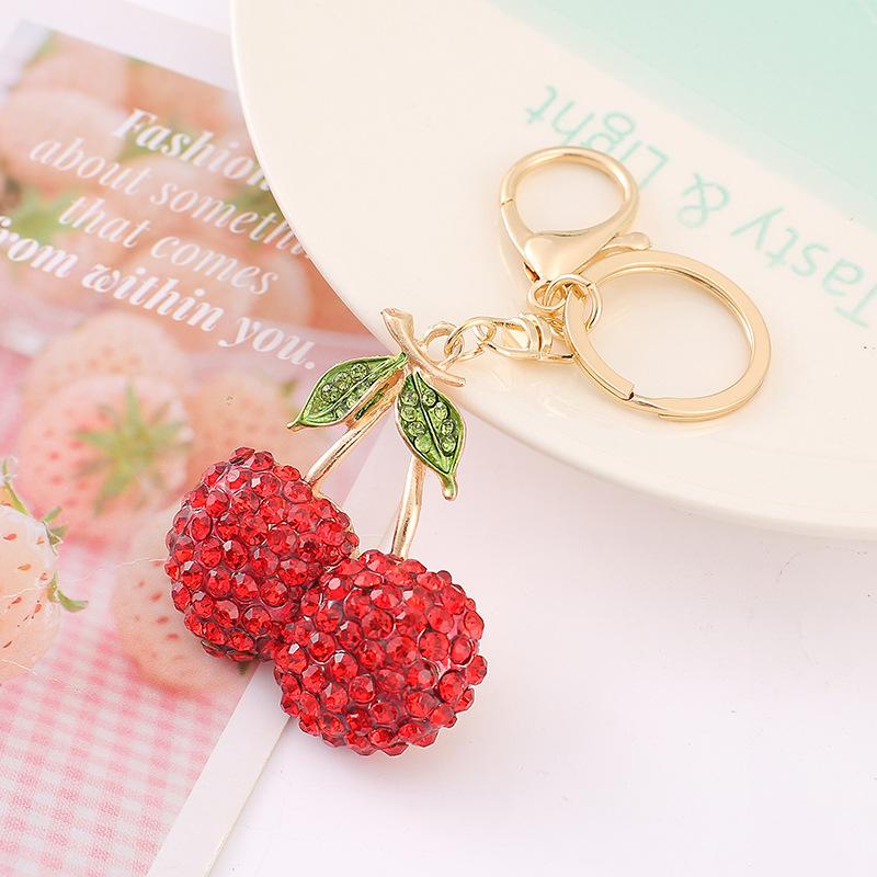 Rhinestone Cherry Charm Keychain Creative Cute Fruit Shape Key Ring Bag Pendant Ornaments For Women Men Souvenir Birthday Gift червоний
Rhinestone Cherry Charm Keychain Creative Cute Fruit Shape Key Ring Bag Pendant Ornaments For Women Men Souvenir Birthday Gift червоний