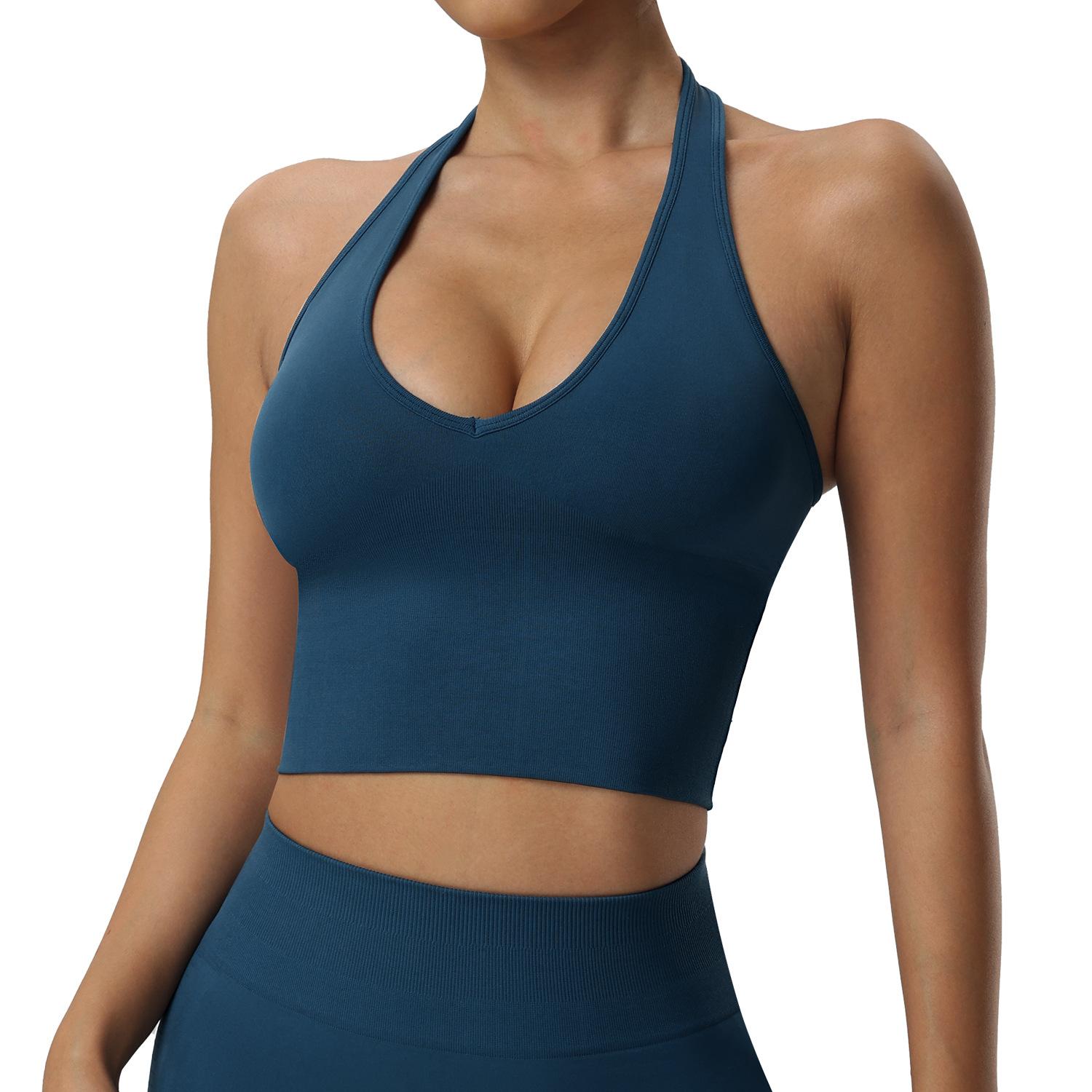 Breathable Back And Neck Hanging Yoga Bra, Shockproof Outdoor Fitness Top, Seamless Sports Bra For Women XL
Breathable Back And Neck Hanging Yoga Bra, Shockproof Outdoor Fitness Top, Seamless Sports Bra For Women XL