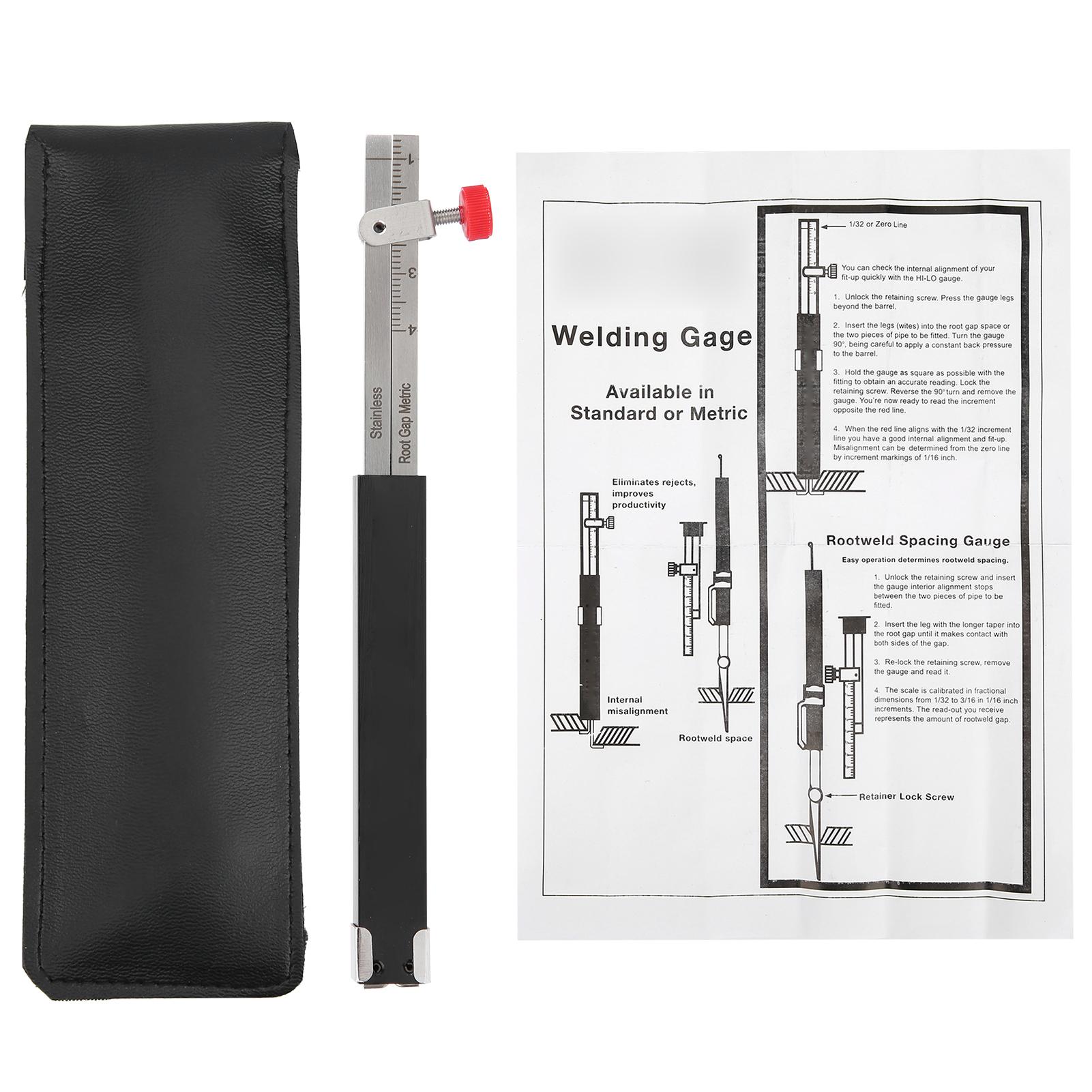 Welding Gauge Single Purpose Soldering Measuring Internal Inspection Rule Root Gap Metric
Welding Gauge Single Purpose Soldering Measuring Internal Inspection Rule Root Gap Metric