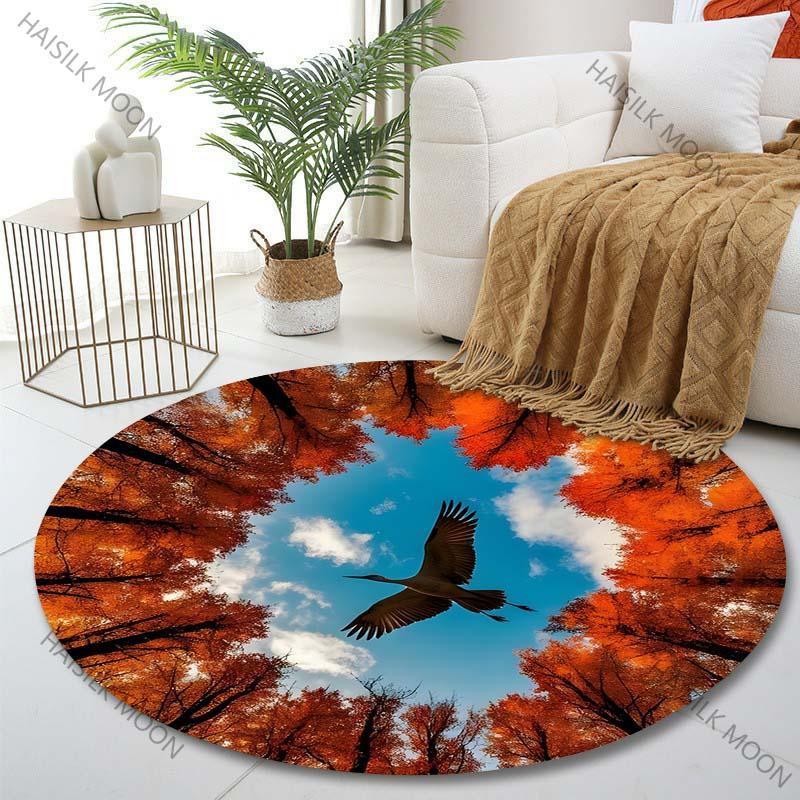 Multiple sizes Bird flying over autumn trees Print Round Carpet Living Room Bedroom Table Chair Sofa Decorative Carpet Diameter -60cm
Multiple sizes Bird flying over autumn trees Print Round Carpet Living Room Bedroom Table Chair Sofa Decorative Carpet Diameter -60cm