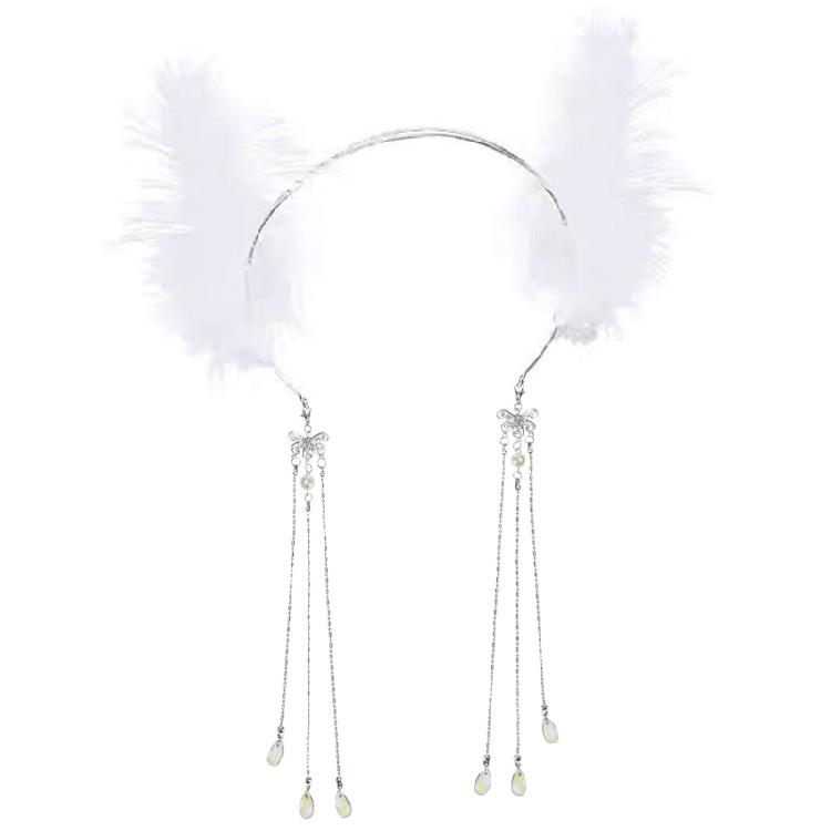Feather Headband with Tassel White Feather Hair Hoop Headwear for Women 1 білий
Feather Headband with Tassel White Feather Hair Hoop Headwear for Women 1 білий