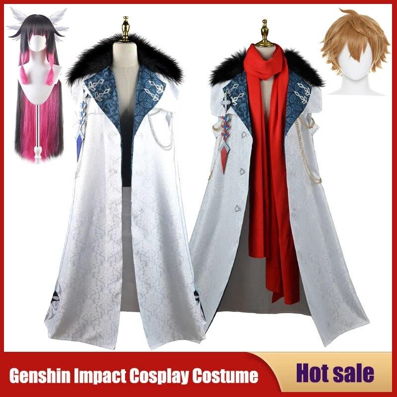 Гра Genshin Impact Il Dottore The Doctor Cosplay Costume Fatui Harbingers Tartaglia Cloak Scarf Uniform Carnival Party Manteau XXXL-(Full set+wig)
Гра Genshin Impact Il Dottore The Doctor Cosplay Costume Fatui Harbingers Tartaglia Cloak Scarf Uniform Carnival Party Manteau XXXL-(Full set+wig)