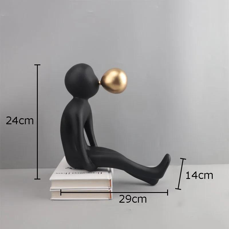 Abstract Black Figures Resin Statue Crafts Desk Decoration Ornaments Minimalism Character Sculpture Room Aesthetics Decor
Abstract Black Figures Resin Statue Crafts Desk Decoration Ornaments Minimalism Character Sculpture Room Aesthetics Decor