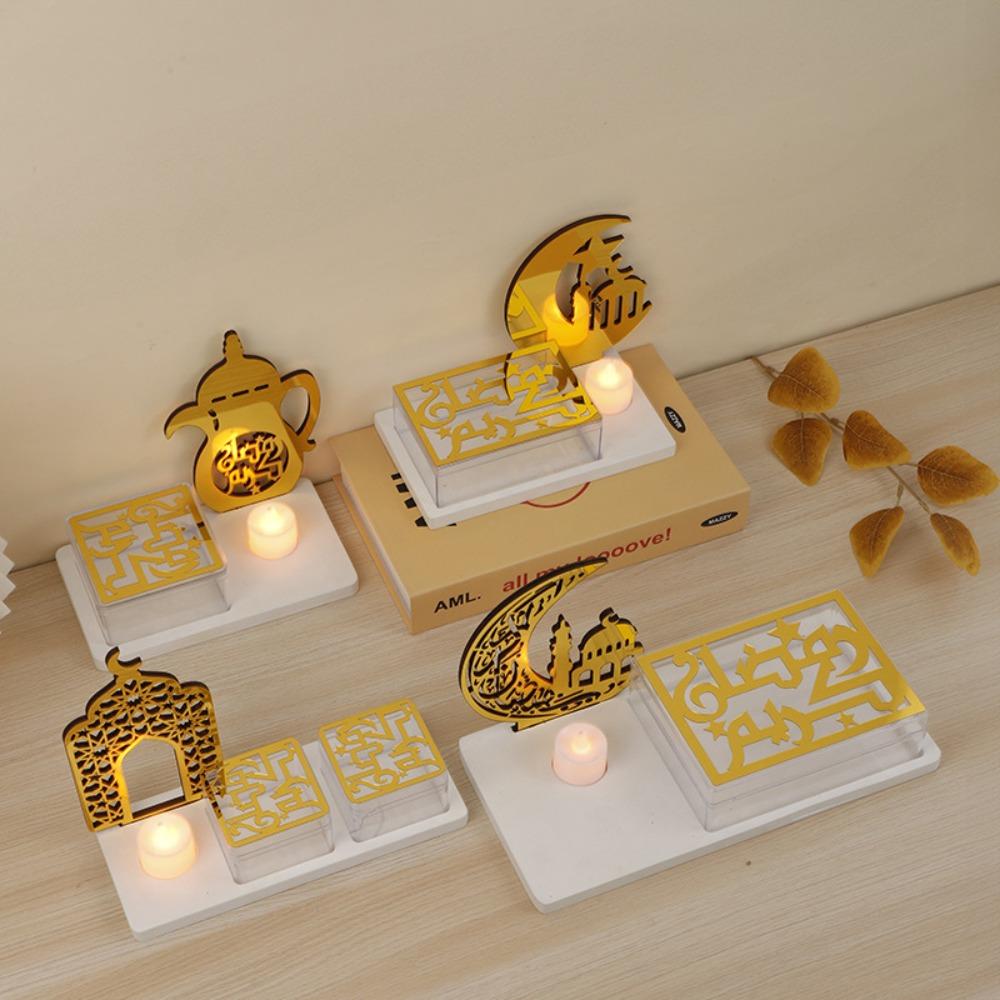 with Electronic Candle Eid Ornament Box Dust-proof Dessert Box Portable Ramadan Candy Tray Home Style C
with Electronic Candle Eid Ornament Box Dust-proof Dessert Box Portable Ramadan Candy Tray Home Style C