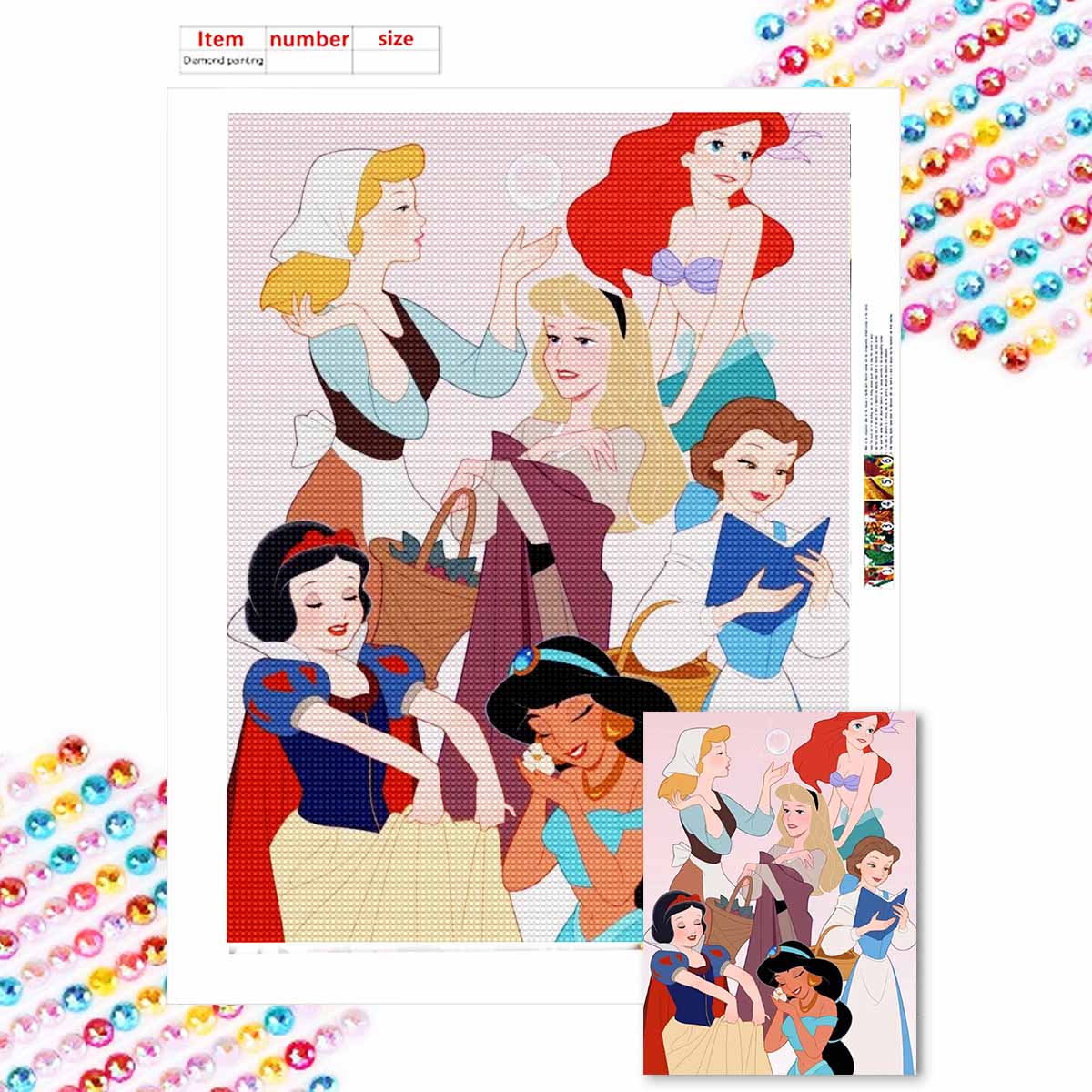 5D Алмазная мозаика Сделай сам Красивая принцесса Полная выкладка Стразы Мозаика Вышивка Изделия ручной работы Домашний декор Подарок Round 20x30cm
5D Алмазная мозаика Сделай сам Красивая принцесса Полная выкладка Стразы Мозаика Вышивка Изделия ручной работы Домашний декор Подарок Round 20x30cm